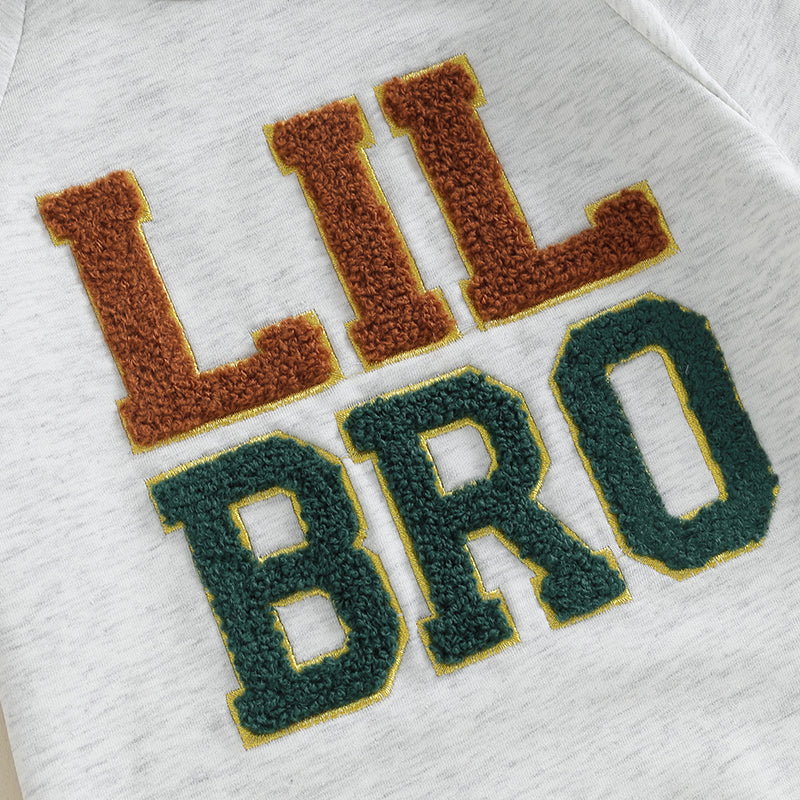 Baby Boy Rompers Long Sleeve Round Neck Letter Embroidery Jumpsuits Newborn Fall Clothes