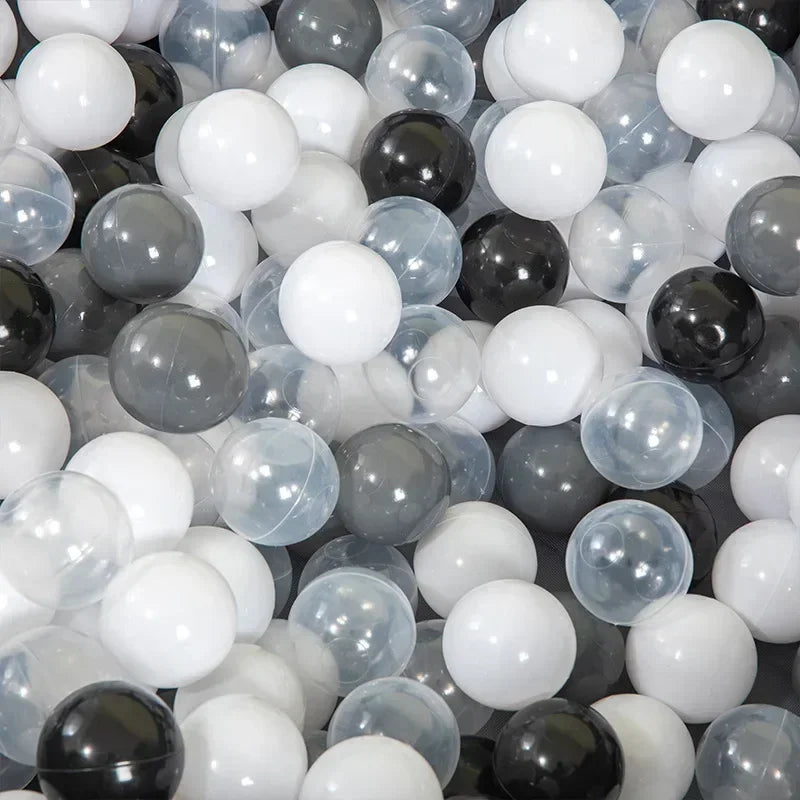 50Pcs Colors Baby Plastic Balls Water Pool Ocean Wave Ball Kids Swim Pit With Basketball Hoop Play House Outdoor Tents Toy Props