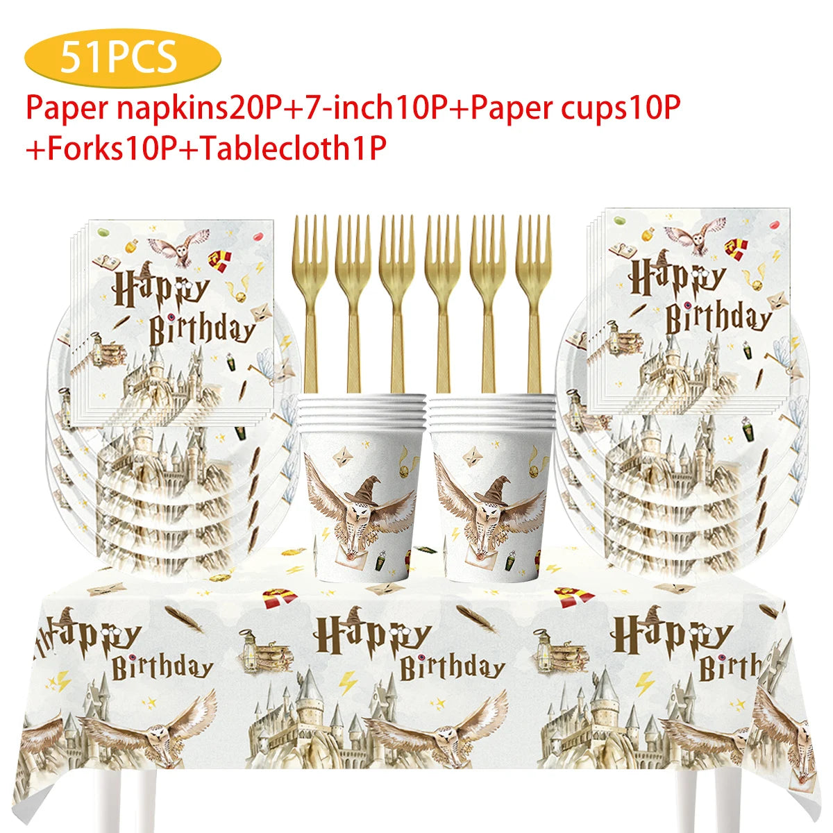 Magic School Birthday Party Decoration Disposable  Paper Plate Cup Napkin Balloons Gifts Magician Kids Baby Shower Party Supplie