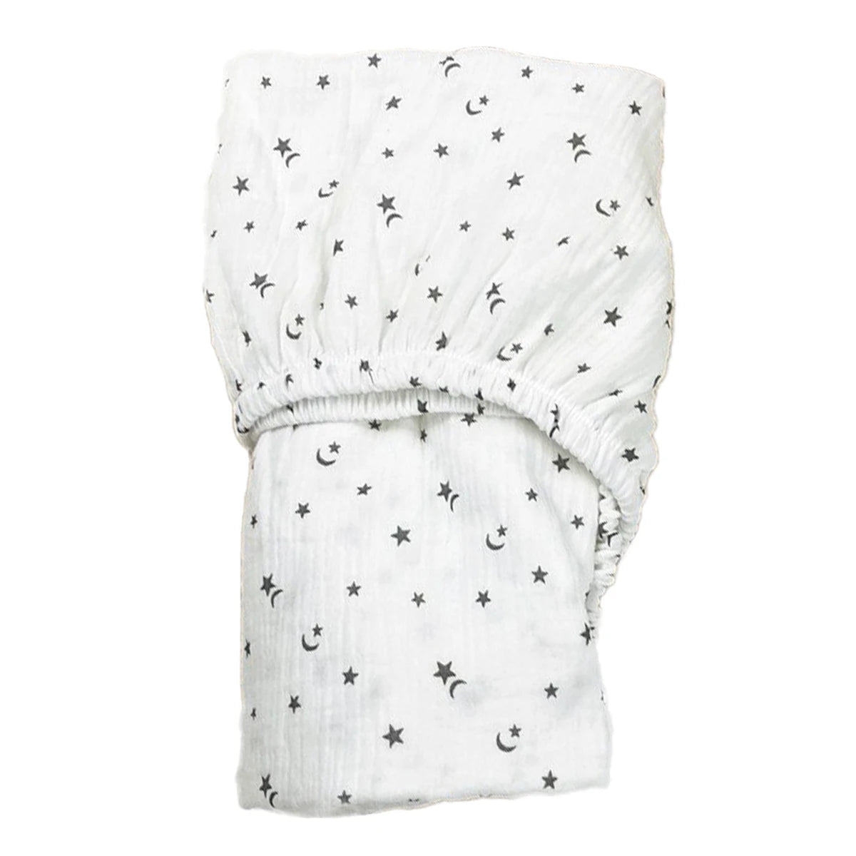 Soft And Breathable Muslin Fitted Crib Sheets 100% Cotton White Baby Crib Sheets