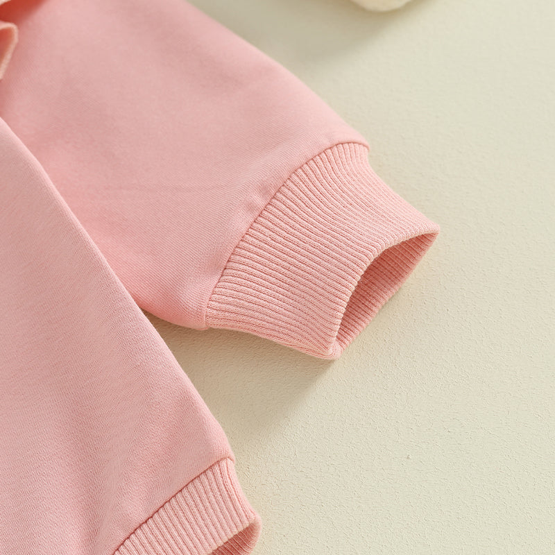 Lioraitiin 0-18M Daddys Girls Newborn Baby Clothes Ruffle Long Sleeve Sweatshirt Bodysuit Infant Baby Girl Outfits
