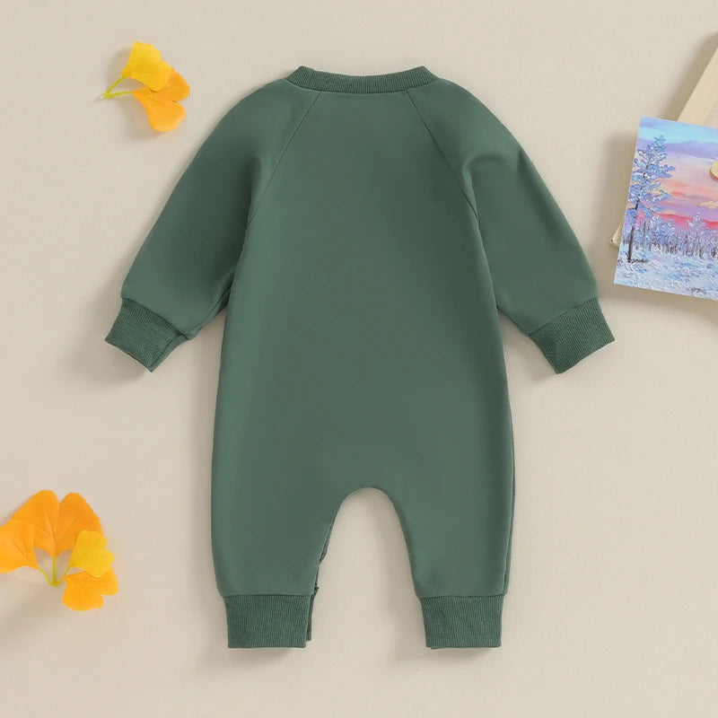 Baby Rompers Toddler Girl Overall Jumpsuit Autumn Spring Solid Color Long Sleeve Baby Boys Romper Infant Newborn Clothing