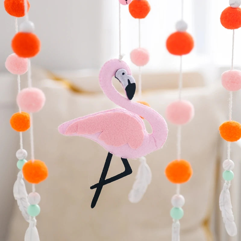 Crib Mobile Holder Rattles Toys Wooden Moon Stars Astronaut Bed Bell Toys Newborn Comfort Crib Bracket Bed Bell Toys Baby Gifts