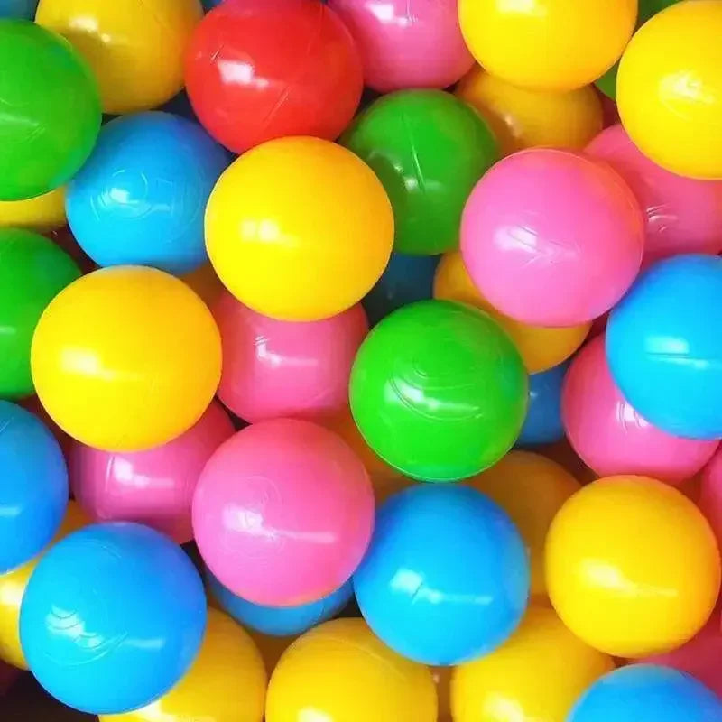 50Pcs Colors Baby Plastic Balls Water Pool Ocean Wave Ball Kids Swim Pit With Basketball Hoop Play House Outdoor Tents Toy Props