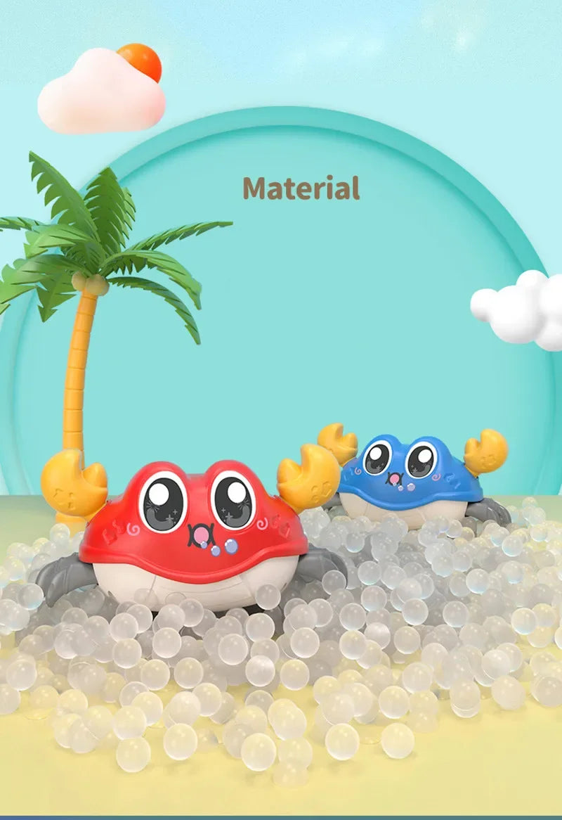 Children's Fun Double Return Force Left and Right Shake Simulation Crab Toy Baby Running Bubble Simulation Crab Crab Crawling