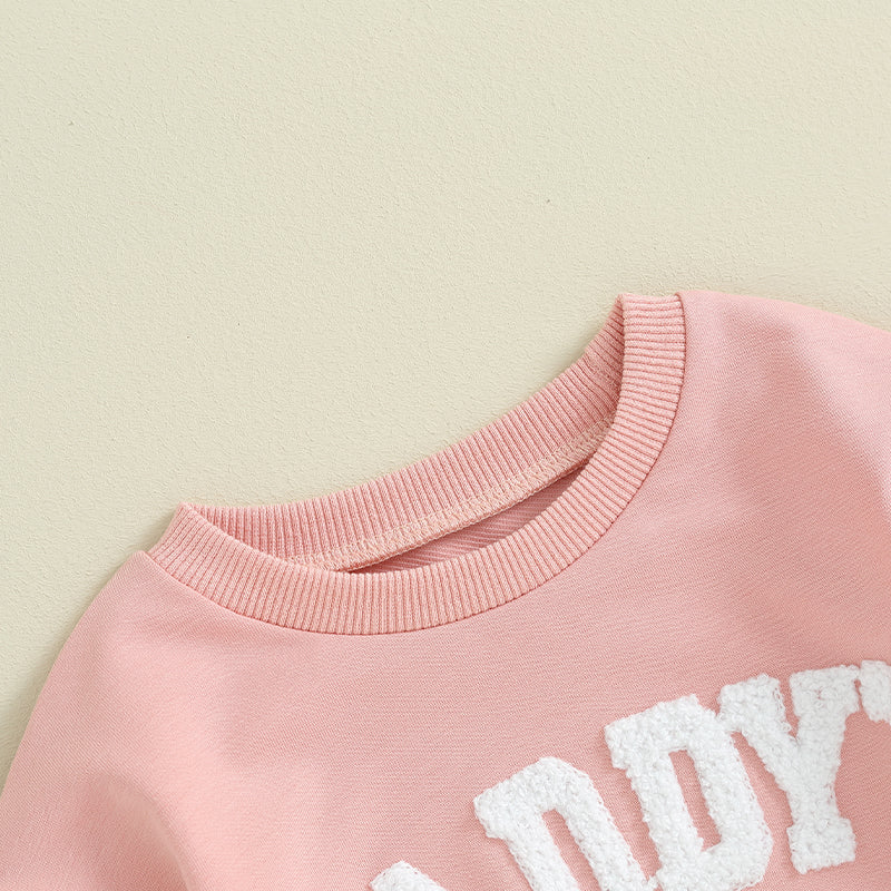 Lioraitiin 0-18M Daddys Girls Newborn Baby Clothes Ruffle Long Sleeve Sweatshirt Bodysuit Infant Baby Girl Outfits