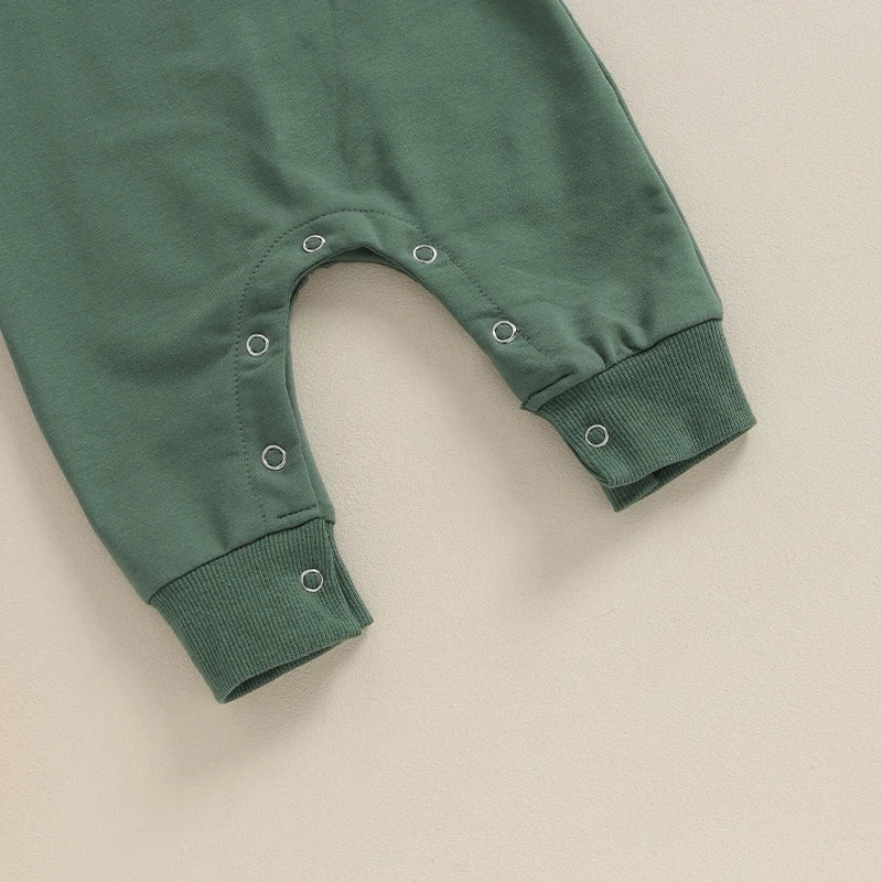 Baby Rompers Toddler Girl Overall Jumpsuit Autumn Spring Solid Color Long Sleeve Baby Boys Romper Infant Newborn Clothing