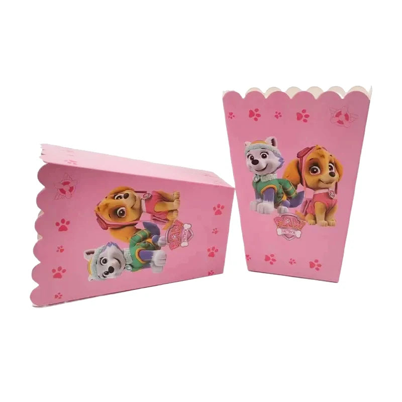 Paw Patrol Birthday Party Decor Dogs Skye Disposable Tableware Tablecloth Plate Cup Gift Bag Kids Boy Favor Gifts Party Supplies