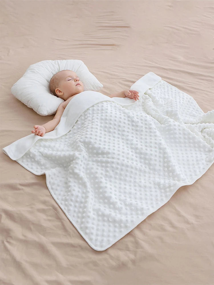 Baby Blanket Infant Quilt Bedding Swaddle Wrap Thermal Newborn Soft Stroller Sleep Cover Soft Washable Thick Blanket
