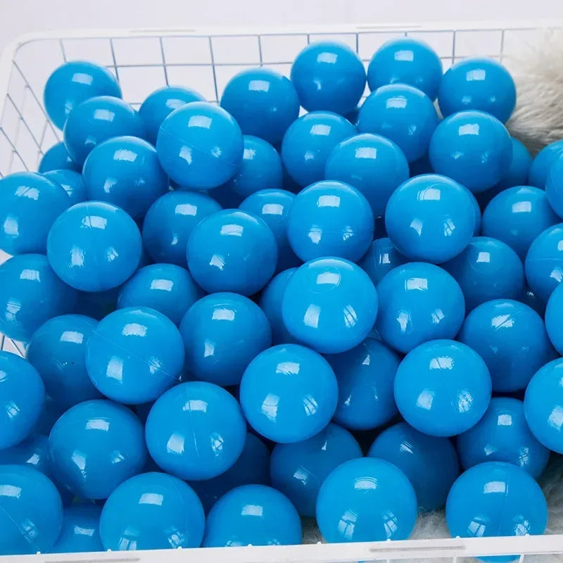 50Pcs Colors Baby Plastic Balls Water Pool Ocean Wave Ball Kids Swim Pit With Basketball Hoop Play House Outdoor Tents Toy Props