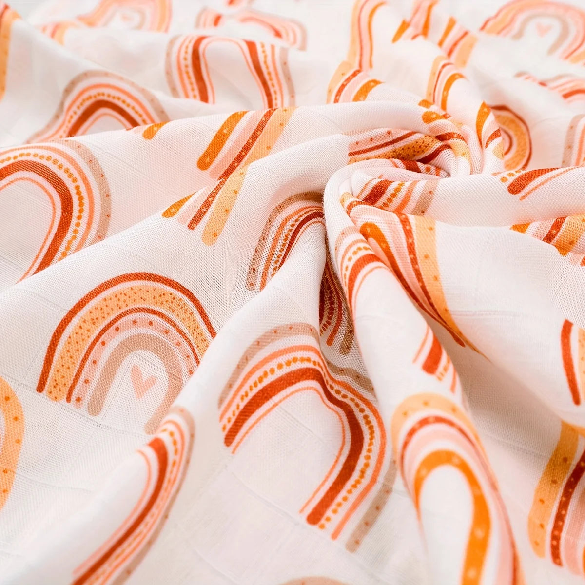 Happyflute 60x60CM Muslin Square Towels Set for Baby-5PCS Soft Bamboo Cotton Gauze Wipes for Face And Bath Newborn Bibs Included