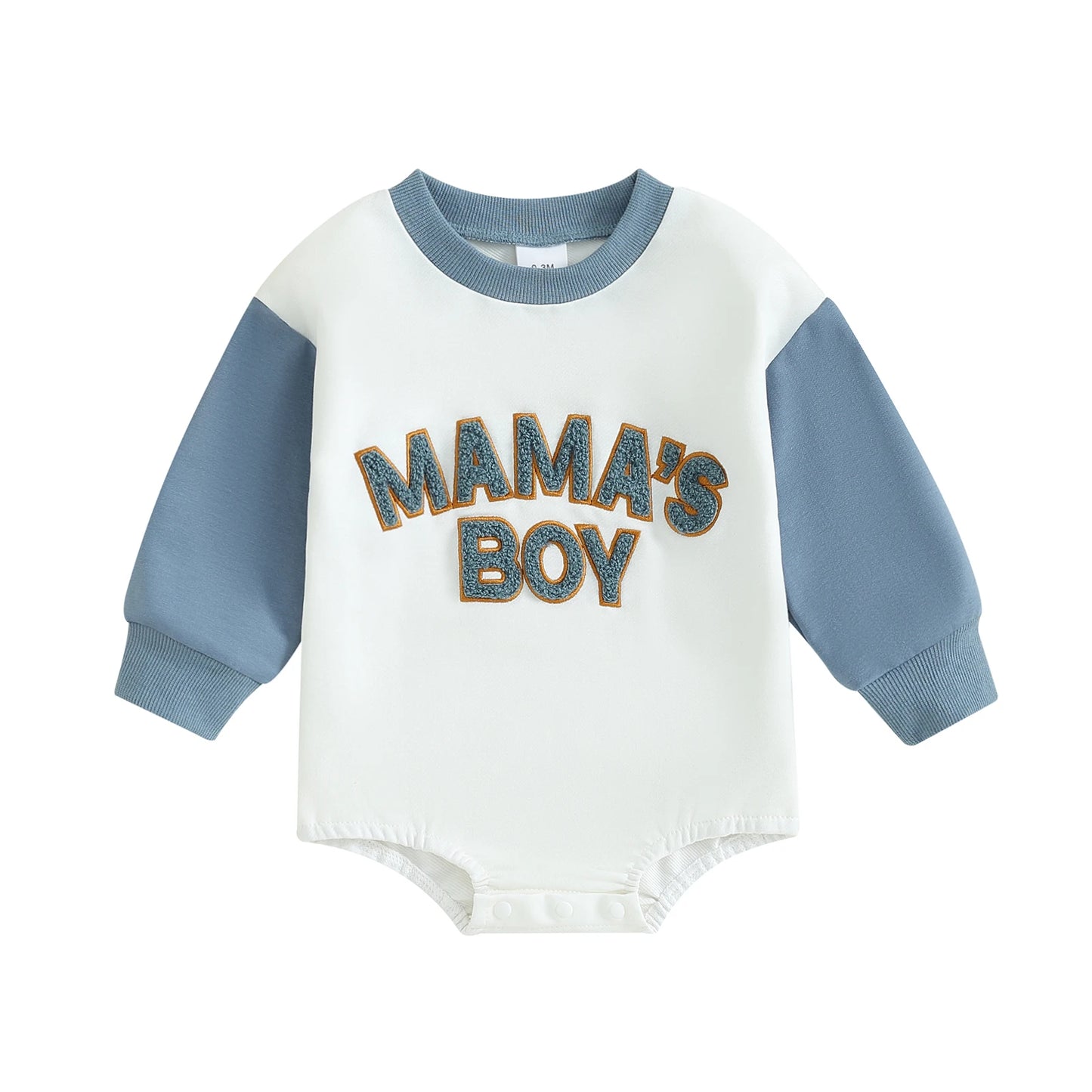 Pudcoco Newborn Baby Boy Sweatshirt Romper Letter Pattern Long Sleeve Jumpsuit for Infant Toddler Fall Outfit 0-18M