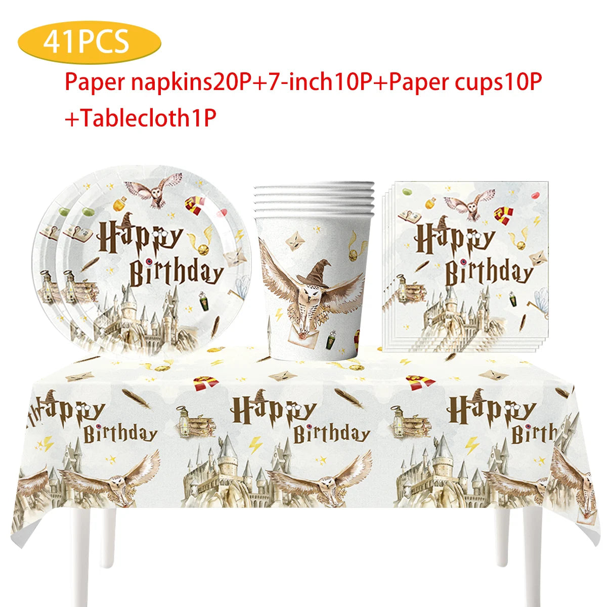 Magic School Birthday Party Decoration Disposable  Paper Plate Cup Napkin Balloons Gifts Magician Kids Baby Shower Party Supplie