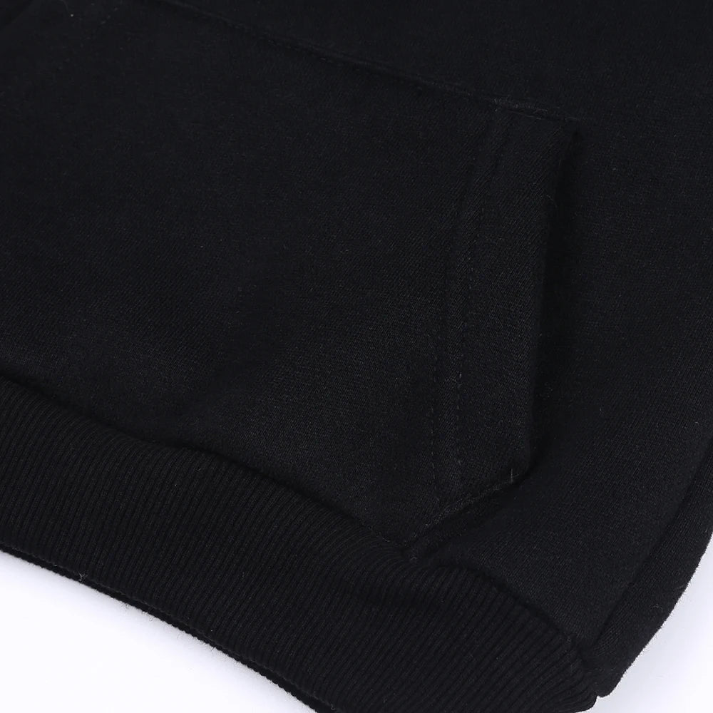 2025 Winter Kids Boys Girls Clothes Children Hoodies Soild Cotton Thicken Fleece Sweatshirts Toddler Sport Pullover Top