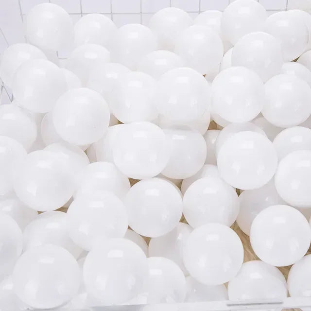50Pcs Colors Baby Plastic Balls Water Pool Ocean Wave Ball Kids Swim Pit With Basketball Hoop Play House Outdoor Tents Toy Props