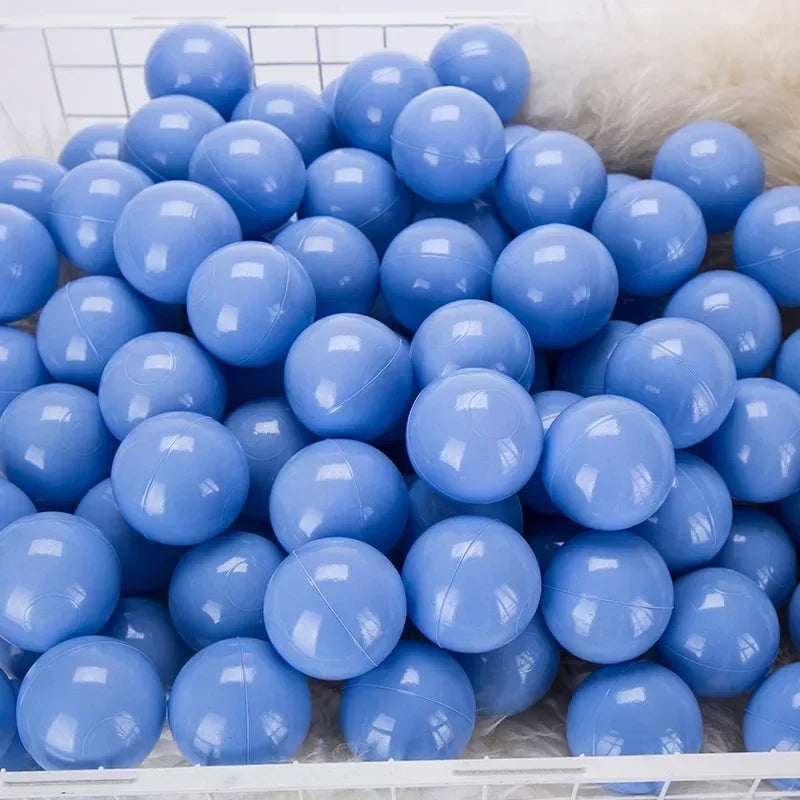 50Pcs Colors Baby Plastic Balls Water Pool Ocean Wave Ball Kids Swim Pit With Basketball Hoop Play House Outdoor Tents Toy Props