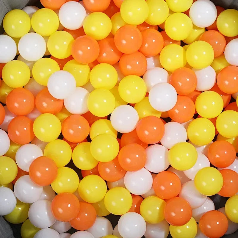 50Pcs Colors Baby Plastic Balls Water Pool Ocean Wave Ball Kids Swim Pit With Basketball Hoop Play House Outdoor Tents Toy Props