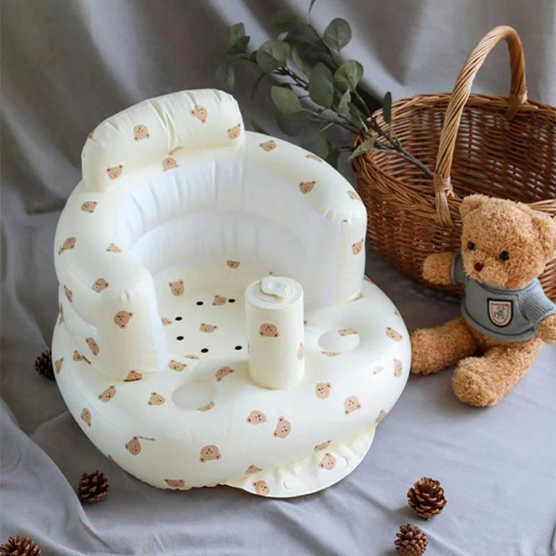 Baby Inflatable Sofa Children's Sofa Portable Inflatable Sofa Pvc Multi-function Seat Practice Sitting Outdoor Home Bathroom