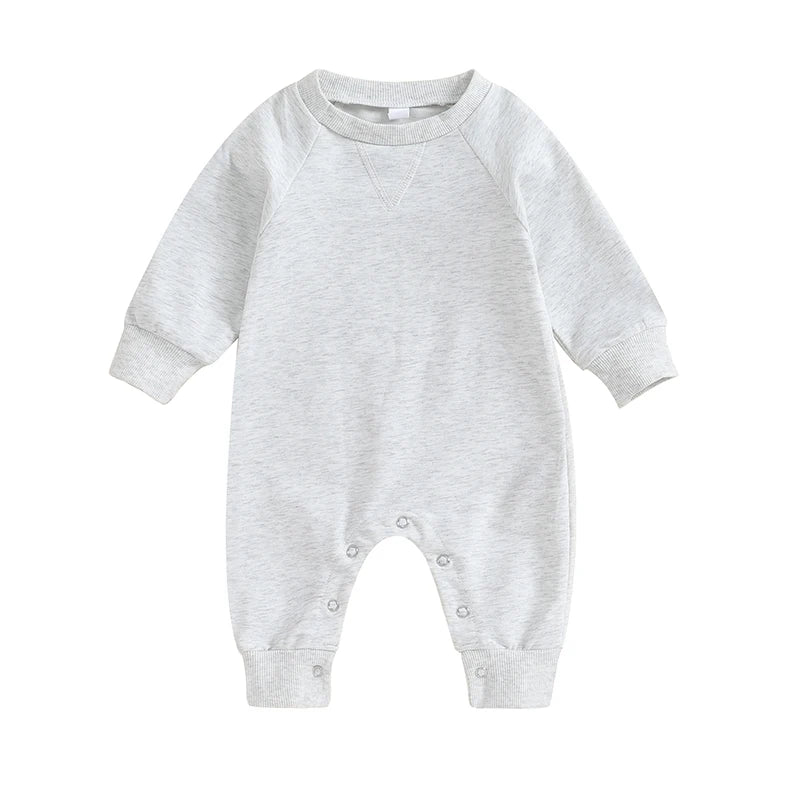 Baby Rompers Toddler Girl Overall Jumpsuit Autumn Spring Solid Color Long Sleeve Baby Boys Romper Infant Newborn Clothing