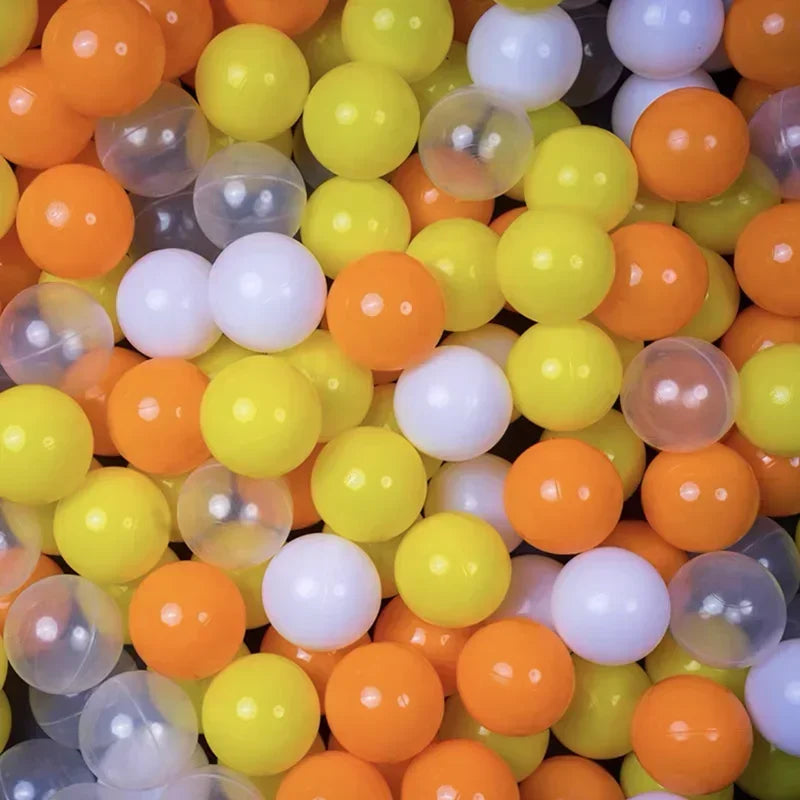 50Pcs Colors Baby Plastic Balls Water Pool Ocean Wave Ball Kids Swim Pit With Basketball Hoop Play House Outdoor Tents Toy Props