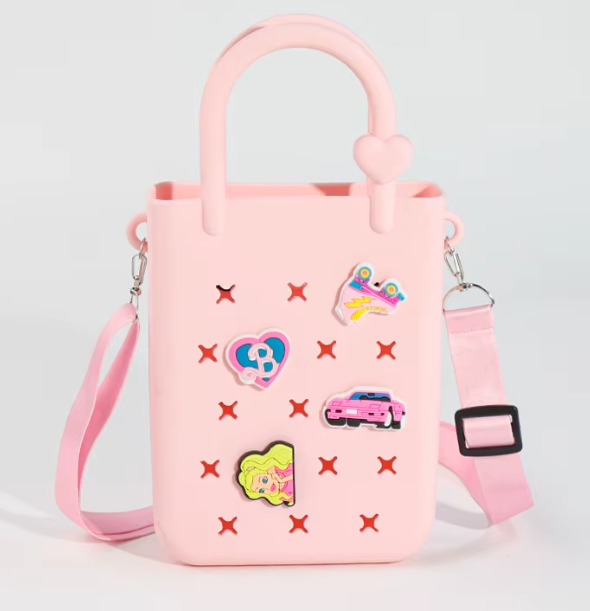 Trendy Small Cute Rubber Silicon Sling Bags Charm Cartoon Handbag Goodie Bag Toys for Kids Girl Party