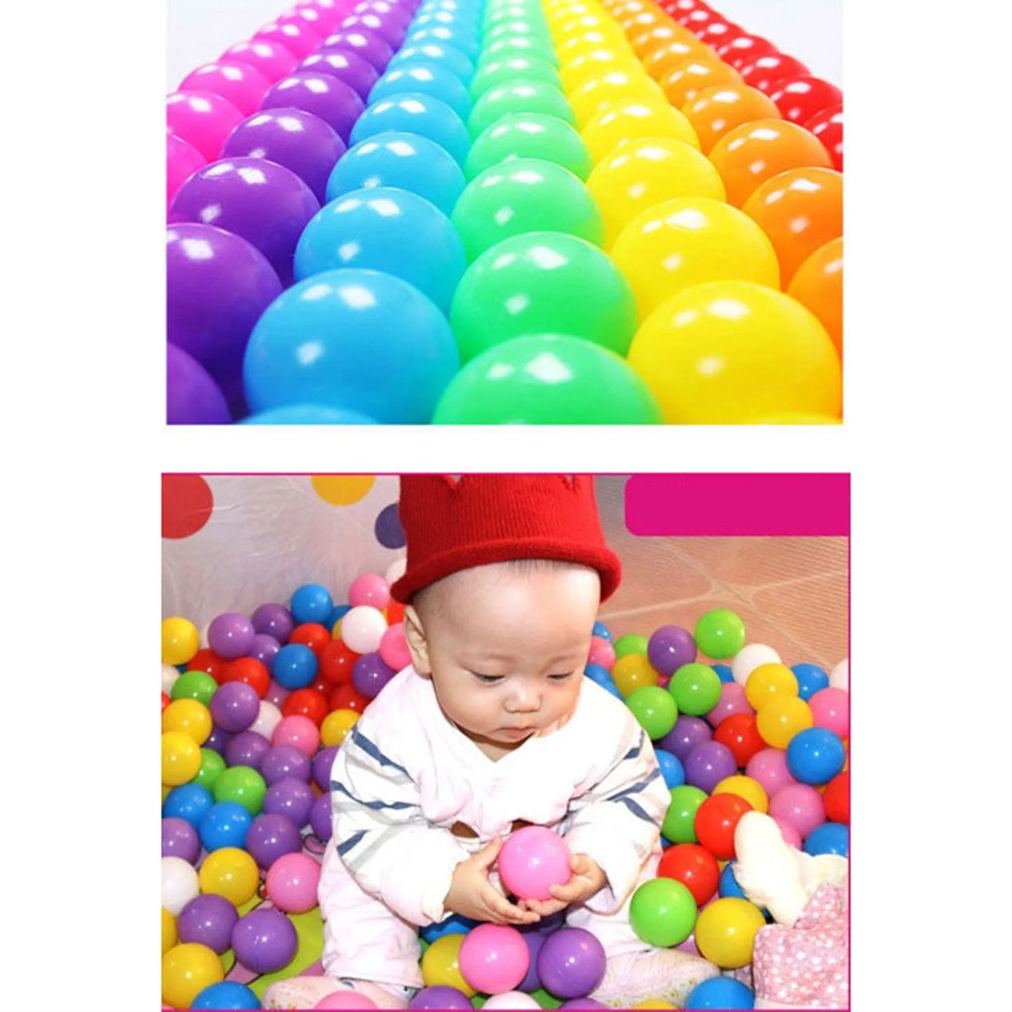 Outdoor Sport Ball Eco-Friendly Water Pool Ocean Wave Ball 50/100pcs 5.5cm Stress Air Ball Funny Toys for Children Kid Ballenbak