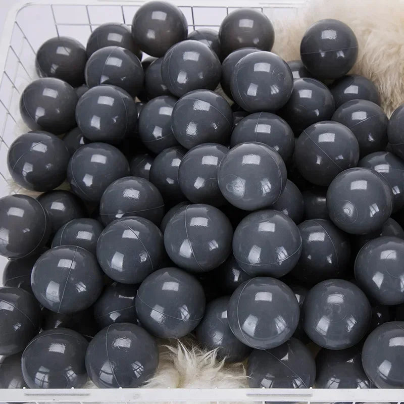 50Pcs Colors Baby Plastic Balls Water Pool Ocean Wave Ball Kids Swim Pit With Basketball Hoop Play House Outdoor Tents Toy Props