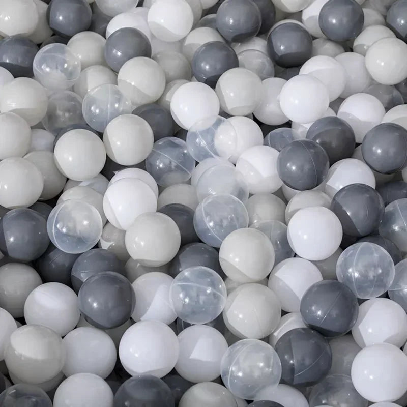 50Pcs Colors Baby Plastic Balls Water Pool Ocean Wave Ball Kids Swim Pit With Basketball Hoop Play House Outdoor Tents Toy Props