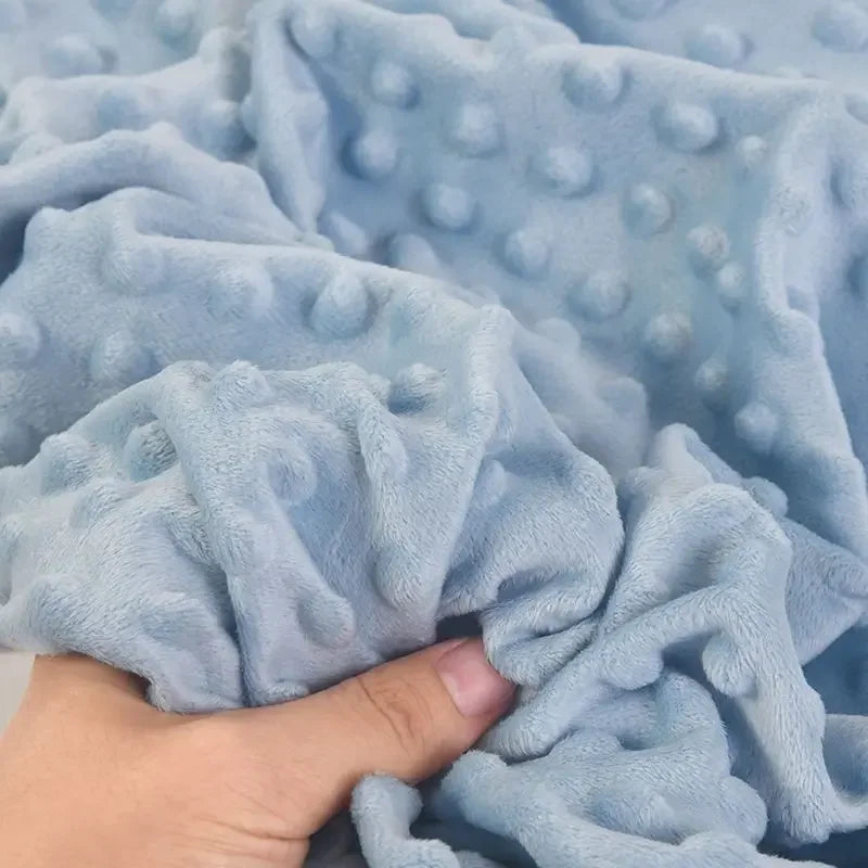 Baby Fleece Blanket Newborn Thermal Soft Blanket Solid Bedding Set Quilt & Swaddling Candy Color Sleeping Bed Supplies