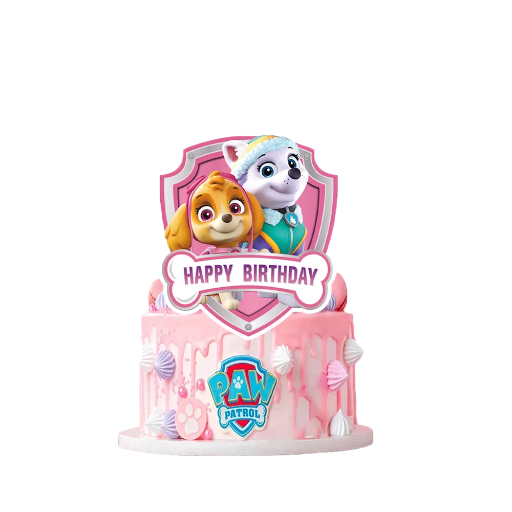 Paw Patrol Birthday Party Decor Dogs Skye Disposable Tableware Tablecloth Plate Cup Gift Bag Kids Boy Favor Gifts Party Supplies