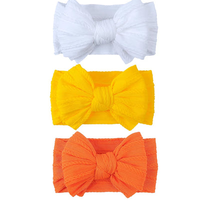 Handmade Hair Accessories Baby Headbands Nylon Hairbands with Double Big B