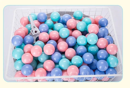 50Pcs Colors Baby Plastic Balls Water Pool Ocean Wave Ball Kids Swim Pit With Basketball Hoop Play House Outdoor Tents Toy Props