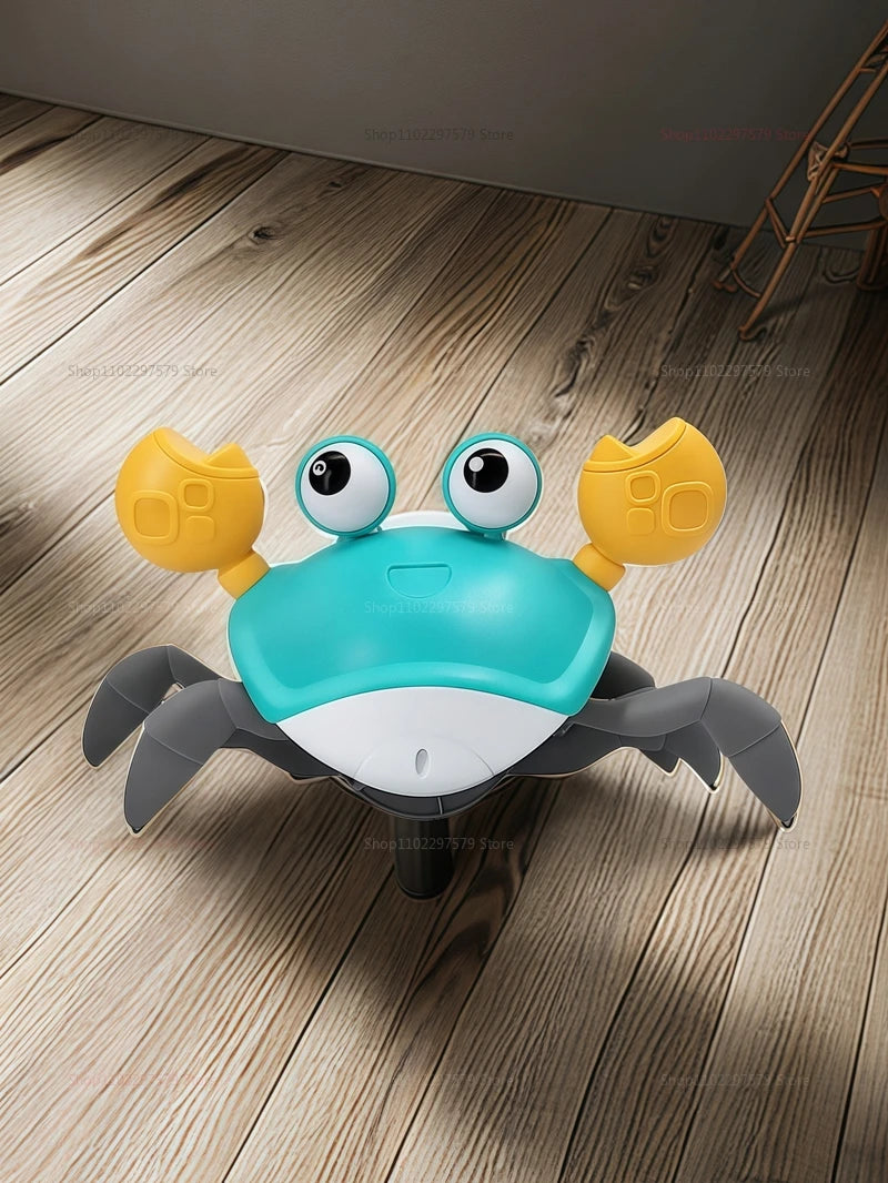 Kids Induction Escape Crab Octopus Crawling Toy Toddlers Electronic Musical Pet Avoid Obstacles Fun Party Interactive Baby Toys