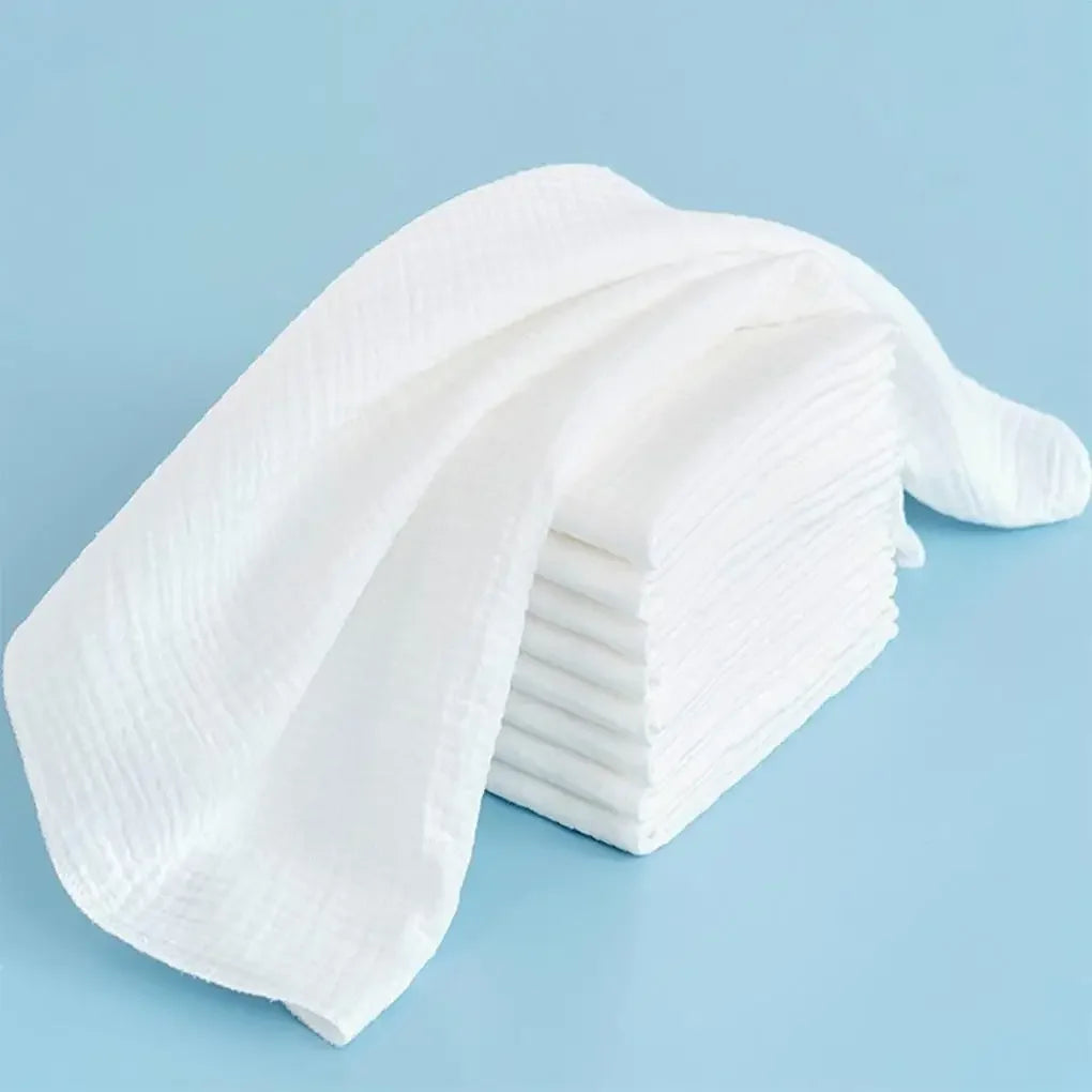 10PCS Baby Gauze Diapers 100% Cotton Baby Nappy for Newborn Changing 43x45cm Washable Reusable Double Layer Soft Baby Towels