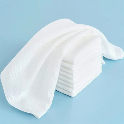 10PCS Baby Gauze Diapers 100% Cotton Baby Nappy for Newborn Changing 43x45cm Washable Reusable Double Layer Soft Baby Towels
