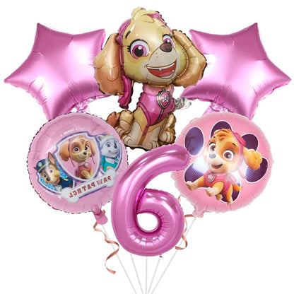 Paw Patrol Birthday Party Decor Dogs Skye Disposable Tableware Tablecloth Plate Cup Gift Bag Kids Boy Favor Gifts Party Supplies