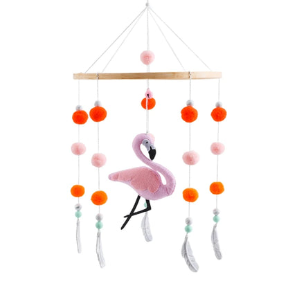 Crib Mobile Holder Rattles Toys Wooden Moon Stars Astronaut Bed Bell Toys Newborn Comfort Crib Bracket Bed Bell Toys Baby Gifts