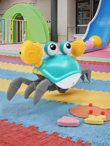 Kids Induction Escape Crab Octopus Crawling Toy Toddlers Electronic Musical Pet Avoid Obstacles Fun Party Interactive Baby Toys