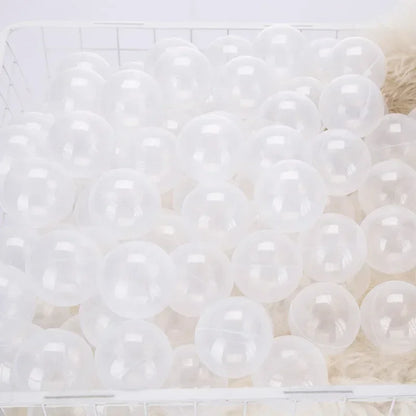 50Pcs Colors Baby Plastic Balls Water Pool Ocean Wave Ball Kids Swim Pit With Basketball Hoop Play House Outdoor Tents Toy Props