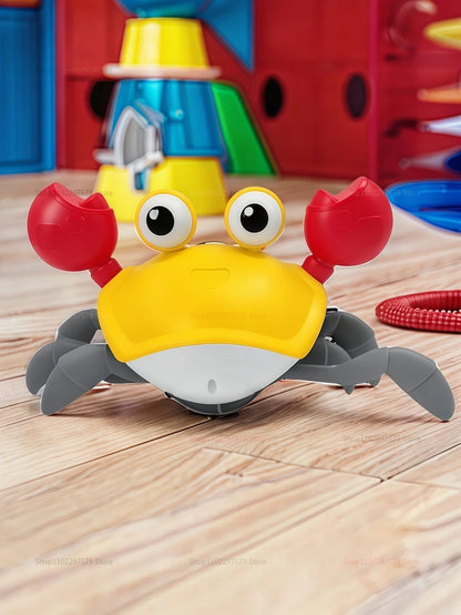 Kids Induction Escape Crab Octopus Crawling Toy Toddlers Electronic Musical Pet Avoid Obstacles Fun Party Interactive Baby Toys