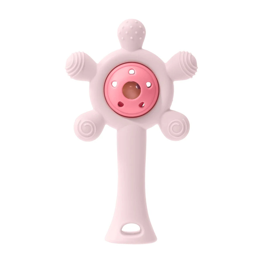 1PC Silicone Baby Teether Toys Cute Cartoon Baby Toys Sky Wheel Shape Rattle Toys For Kids Soft Teether Baby Accessories