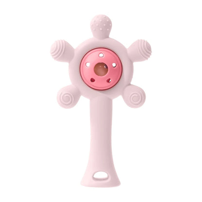 1PC Silicone Baby Teether Toys Cute Cartoon Baby Toys Sky Wheel Shape Rattle Toys For Kids Soft Teether Baby Accessories