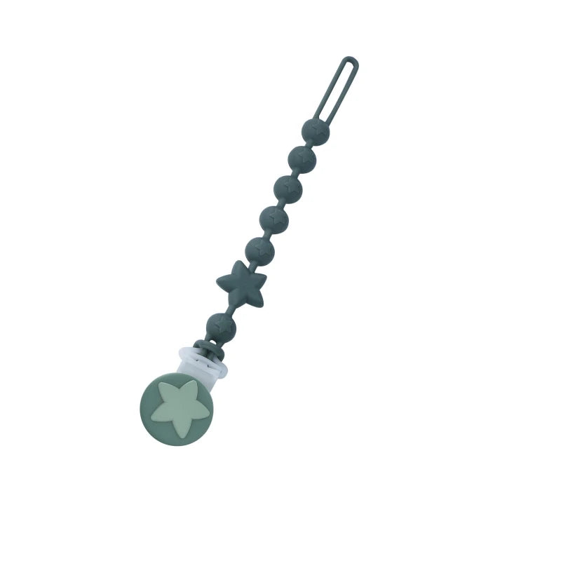 Silicone baby teether star anti-drop chain Baby pacifier chain child pacifier anti-drop strap