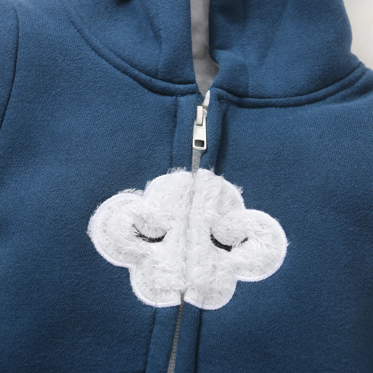 Winter Baby Adorable Cloud Hooded Baby Rompers for Baby Boys and Baby Girls Warm Unisex Baby Bodysuit Clothes