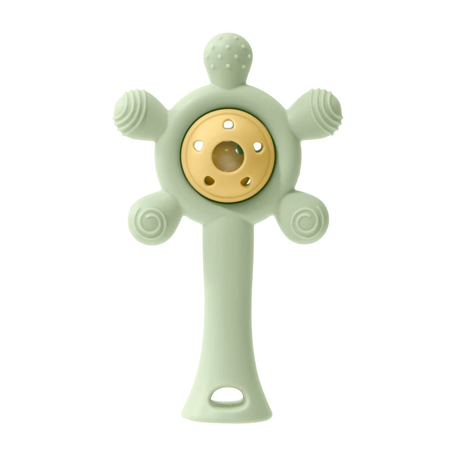 1PC Silicone Baby Teether Toys Cute Cartoon Baby Toys Sky Wheel Shape Rattle Toys For Kids Soft Teether Baby Accessories