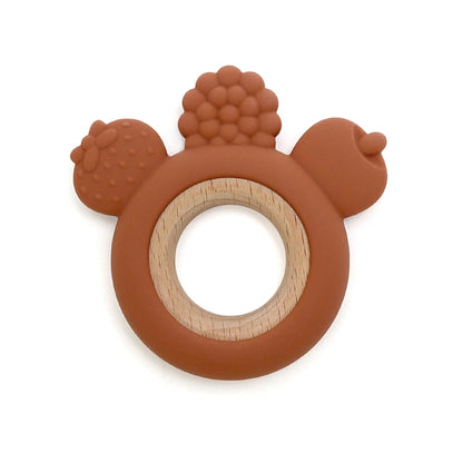 Baby Teether Forest Rudder for Kids Flower Silicone Rattle Fruit Cartoon Ring Silicone Babies Gym Silicone Toys for Children