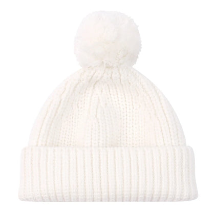 Knitted Winter Warm Hat Baby Hat Cotton Elastic Crochet Hat with Pompoms Bonnet Caps for Newborn Toddler 0-6 Month