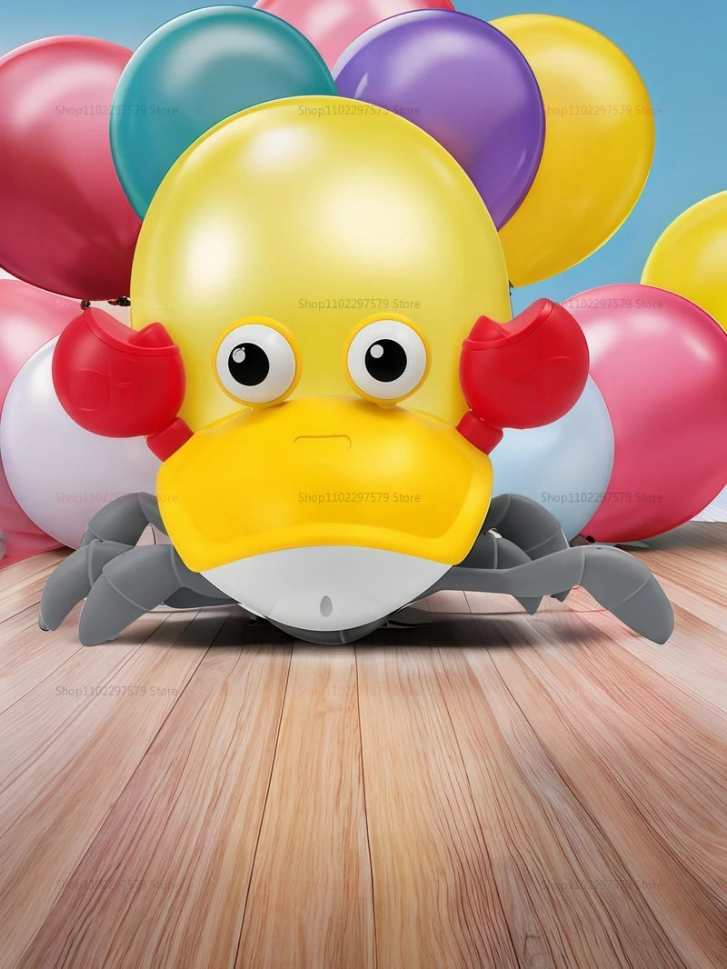 Kids Induction Escape Crab Octopus Crawling Toy Toddlers Electronic Musical Pet Avoid Obstacles Fun Party Interactive Baby Toys