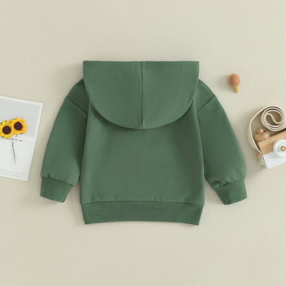 0-36months Baby Hooded Sweatshirt Solid Color Long Sleeve Hoodie Pullovers For Toddler Boys And Girls Spring Fall Sweatshirt
