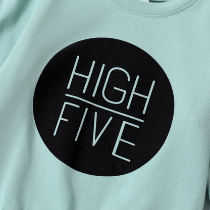 2pcs Baby Boy/Girl Long-sleeve Letter Print Sweatshirt & Sweatpants Set Perfect for Outings and Daily Wear Basic Style